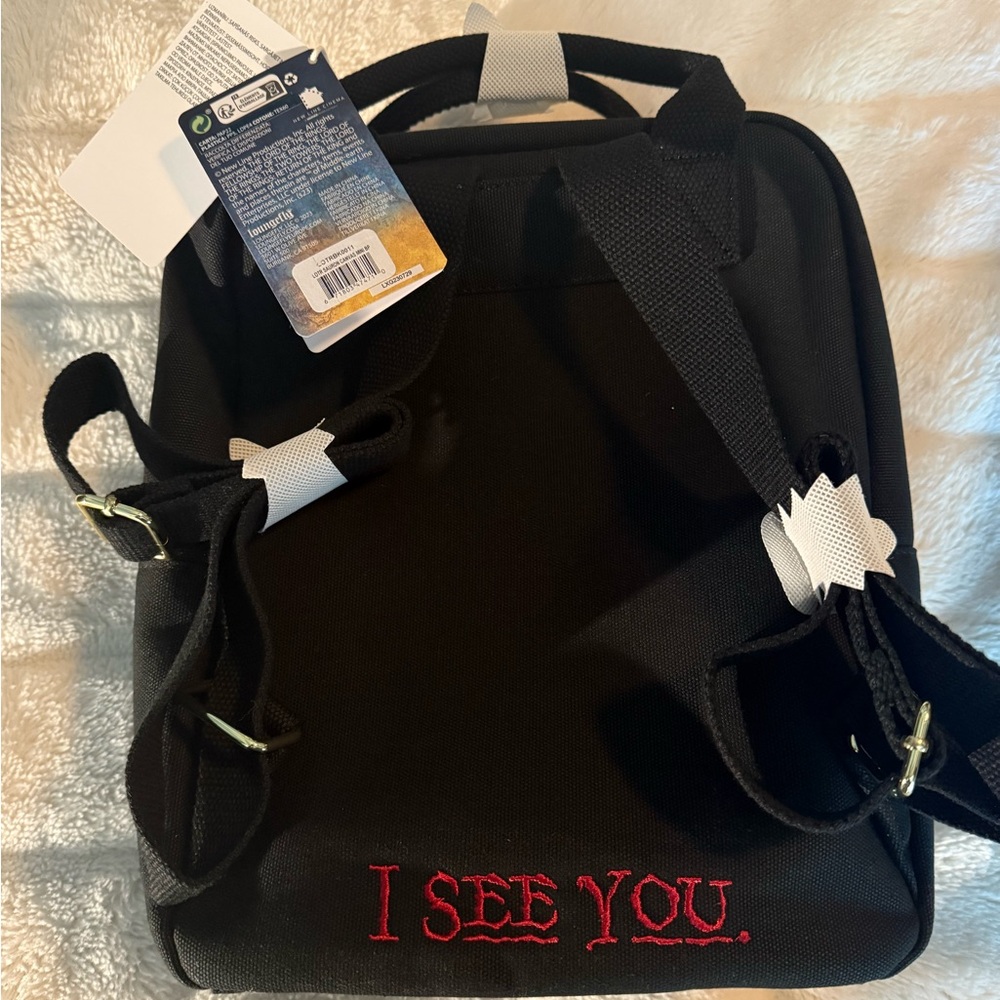 Loungefly Exclusive Lord of Rings Sauron AOP Canvas Mini Backpack - Picture 9 of 11